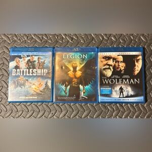 Blu-ray Movie Collection: Battleship, Legion, The Wolfman